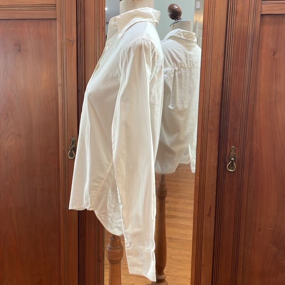 Vintage 90s the Limited white button-down shirt 100% cotton womens size M medium - Picture 7 of 10